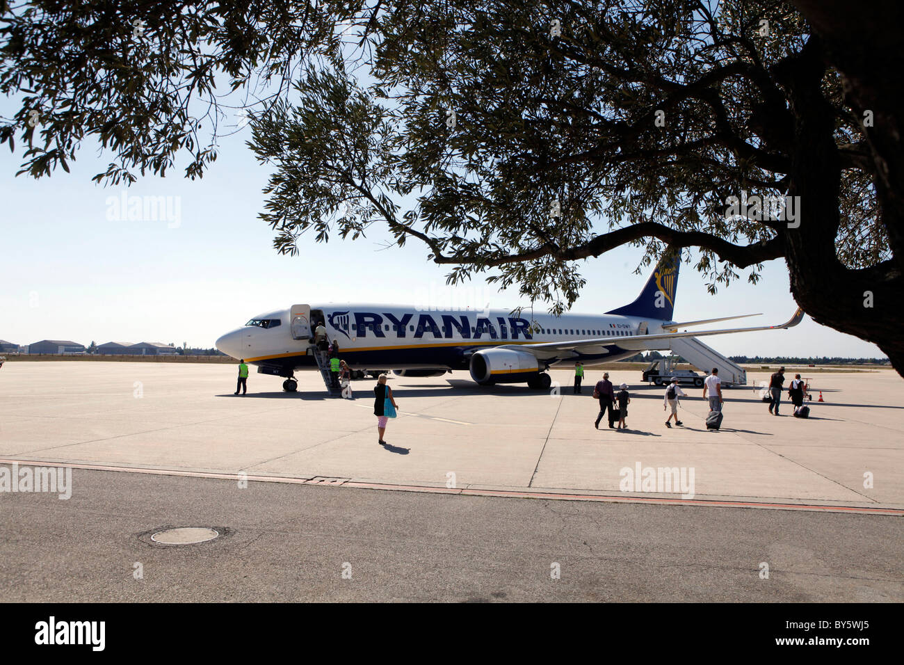 Low-cost Fluggesellschaft Ryan Air Stockfoto