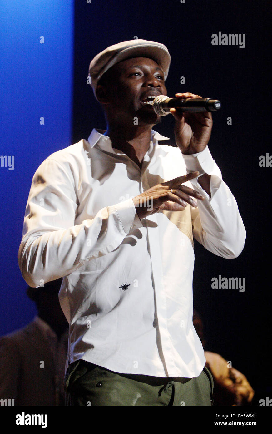 Enghien-Les-Bains (95): Sänger MC Solaar. 2009/07/05 Stockfoto