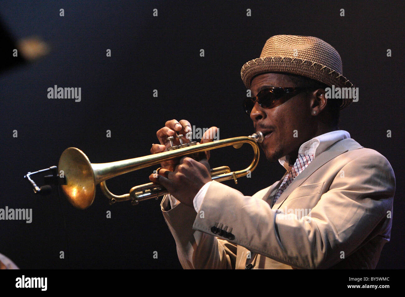 Enghien-Les-Bains (95): Trompeter Roy Hargrove. 2009/07/05 Stockfoto