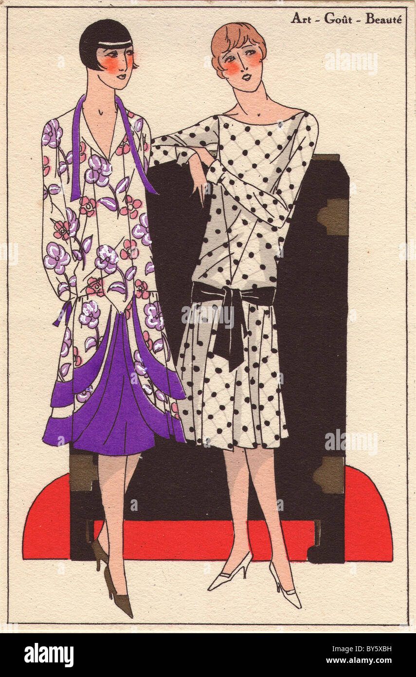 1920er Jahre Mode von AGB. Stockfoto
