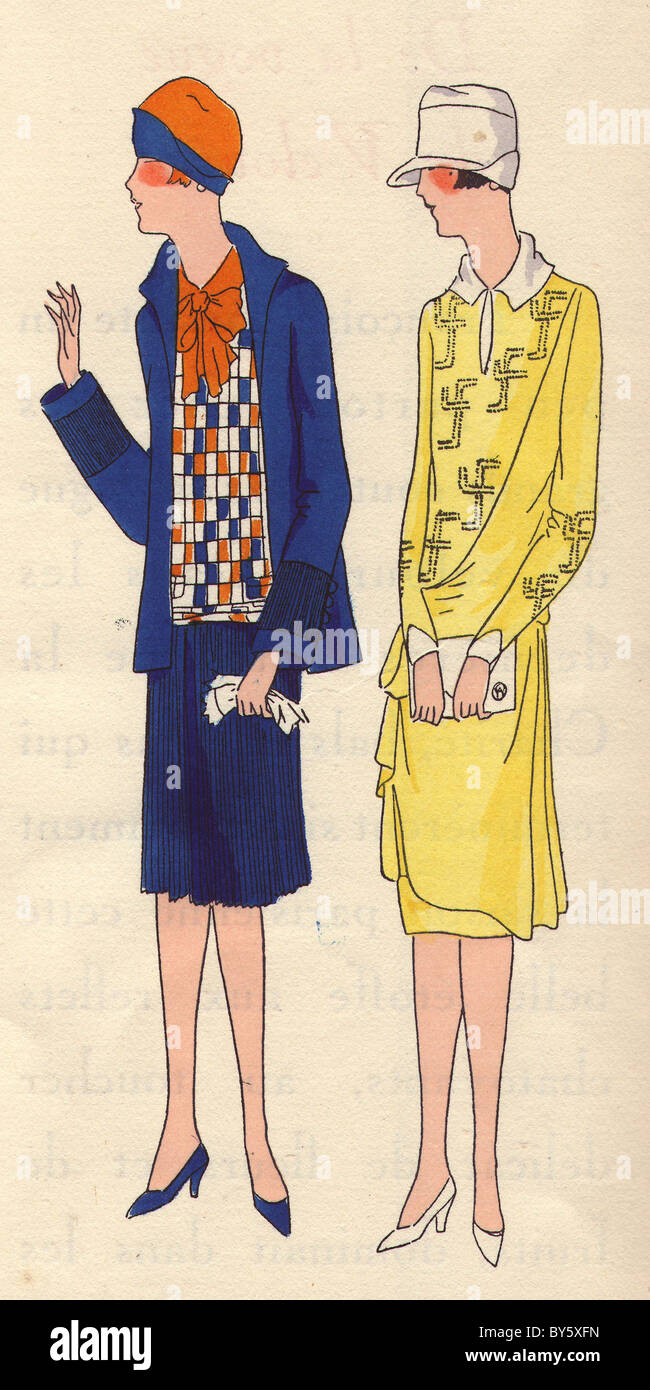 1920er Jahre Damenmode von AGB. Stockfoto