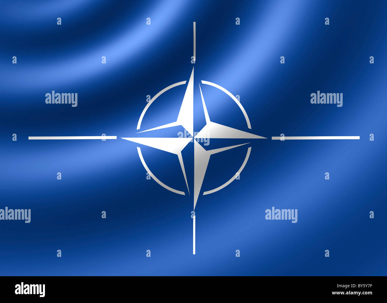 Nato Flagge Stockfotografie Alamy