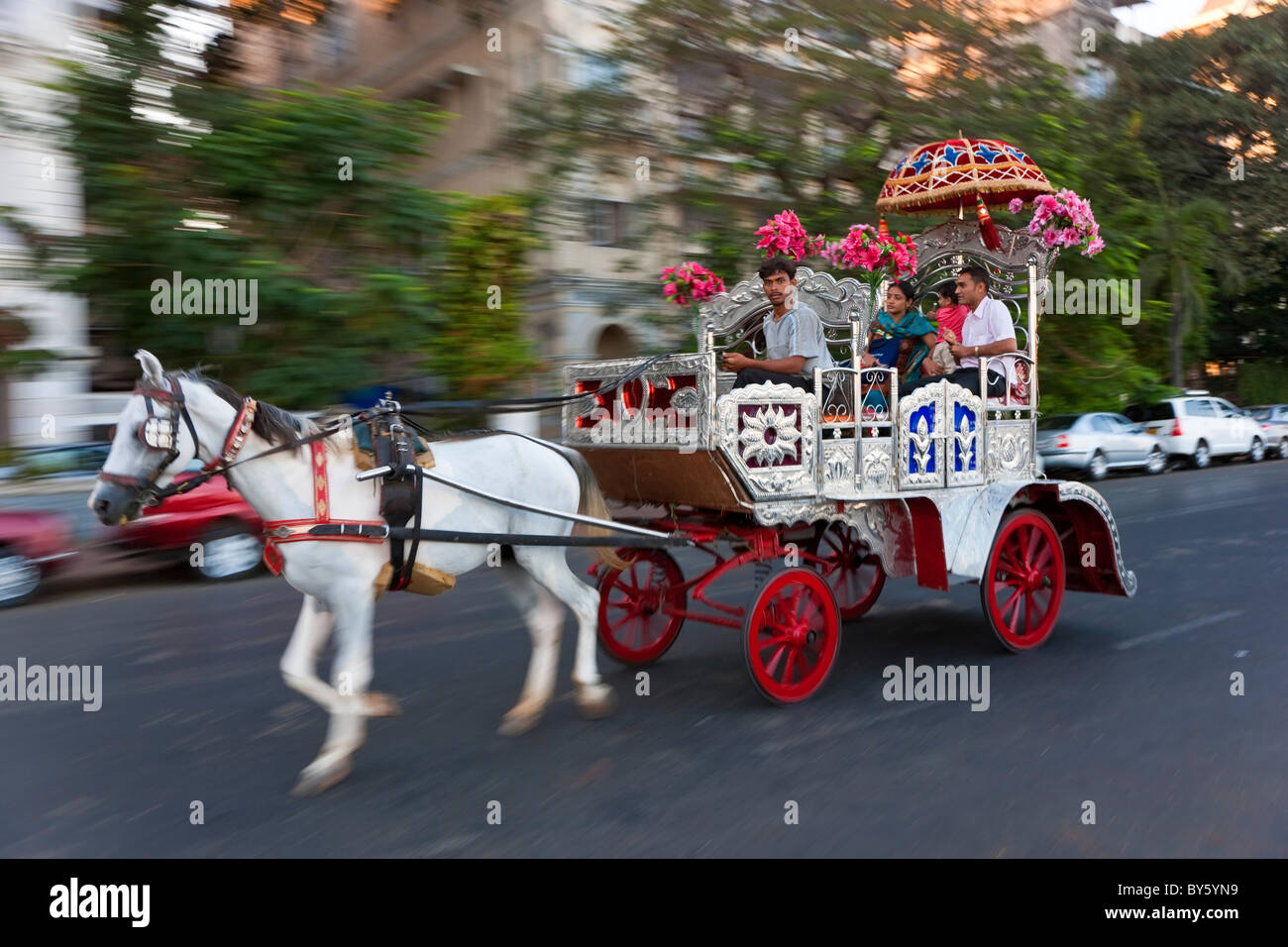 Beförderung für Touristenfahrten, Mumbai (Bombay), Indien Stockfoto