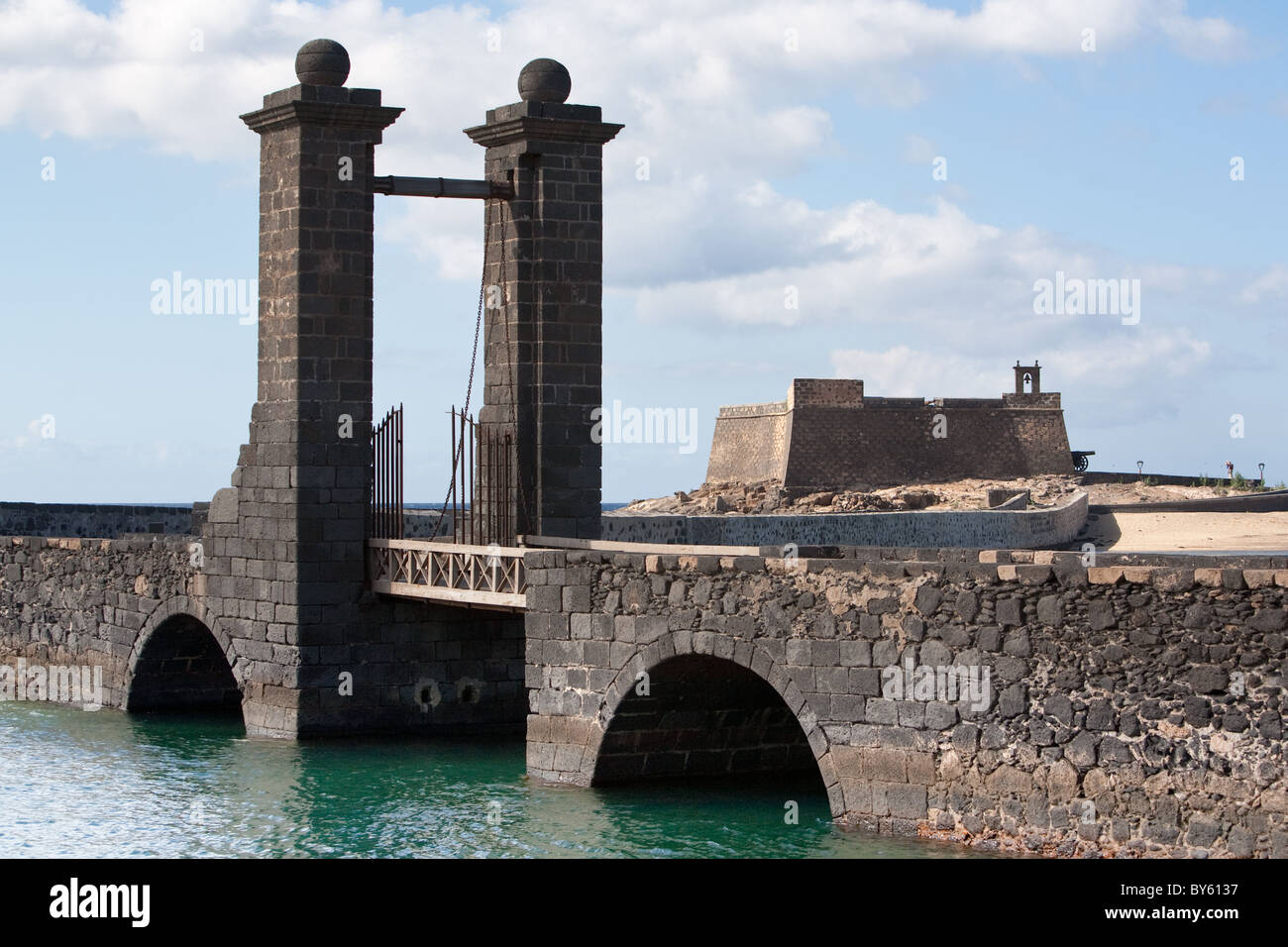 Coastal Festung Burg Castillo de San Gabriel Arrecife Lanzarote Kanaren Spanien Stockfoto