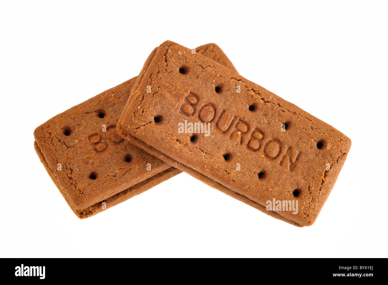 Bourbon-Kekse Stockfoto