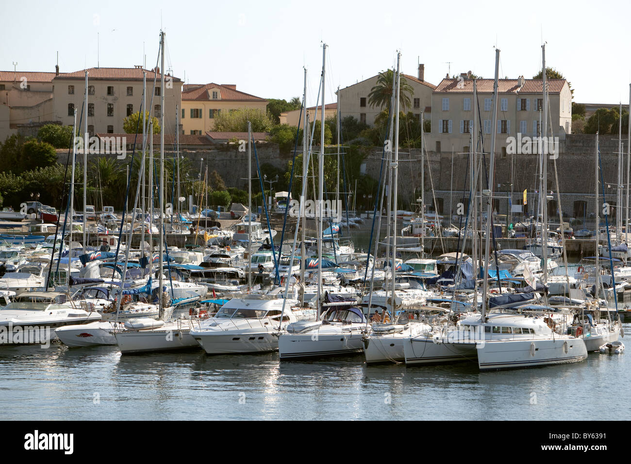 Yachting Marine Ajaccio Korsika Frankreich Stockfoto