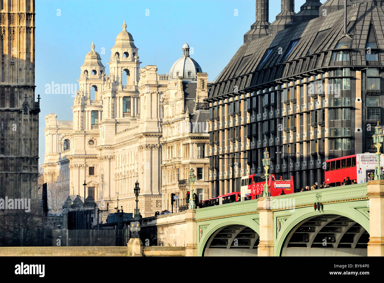 Britische Staatskasse Gebäude im Zentrum von London Stockfoto