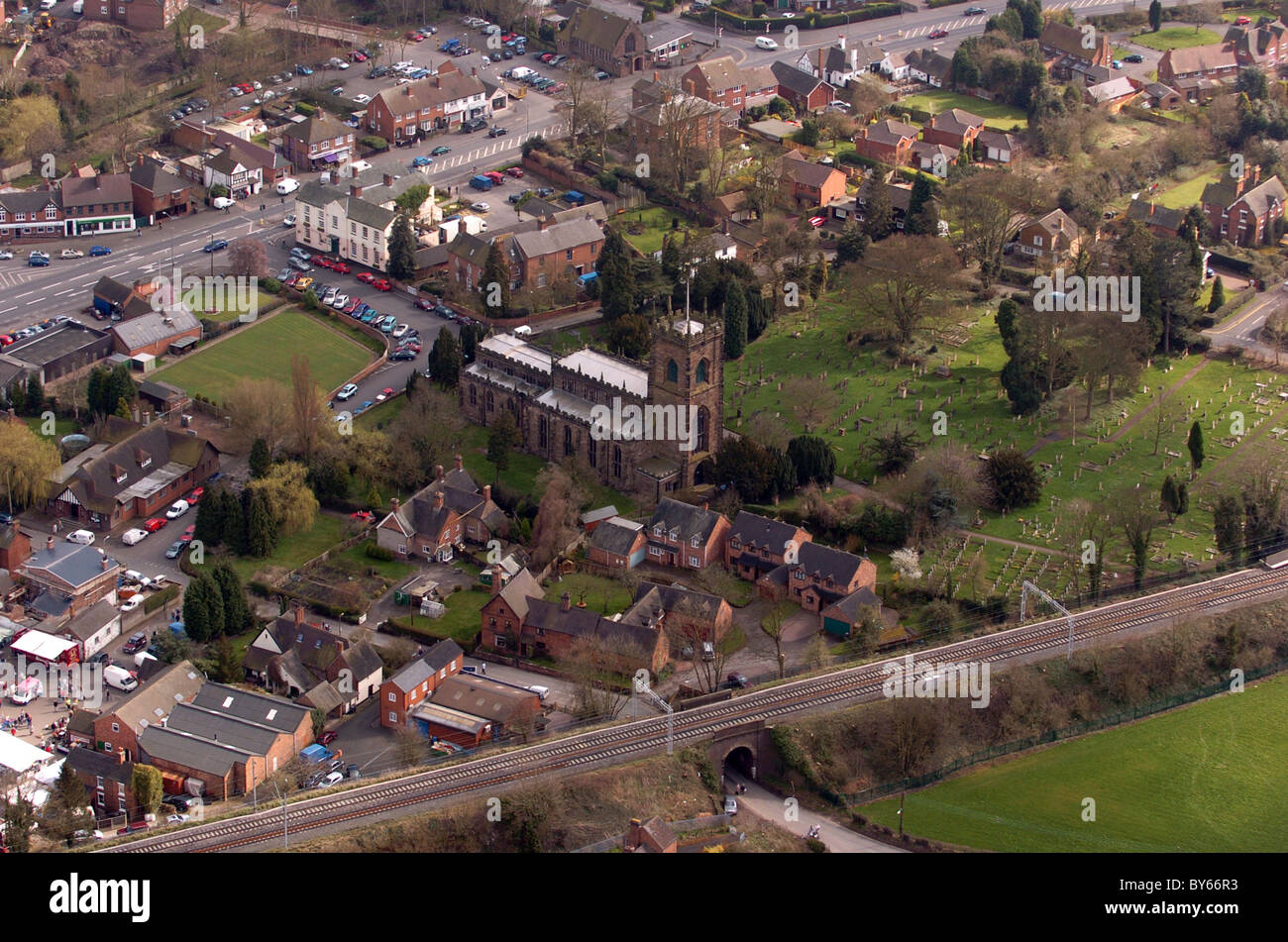 Luftaufnahme des Penkridge Staffordshire 2007 Stockfoto
