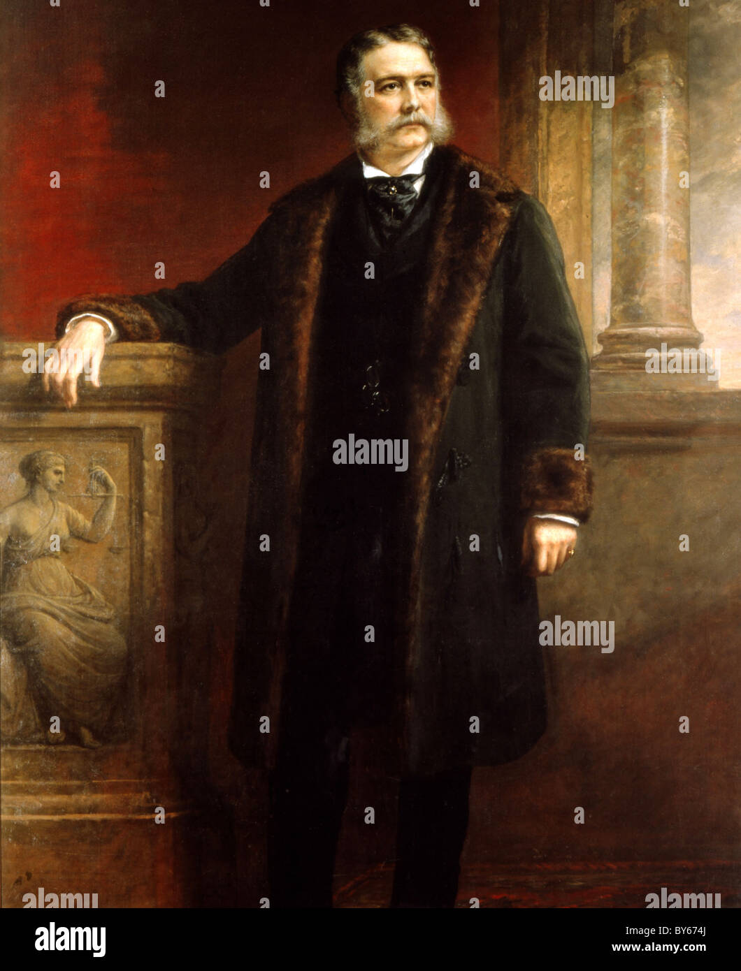 Chester Alan Arthur war der 21. Präsident der Vereinigten Staaten. Stockfoto