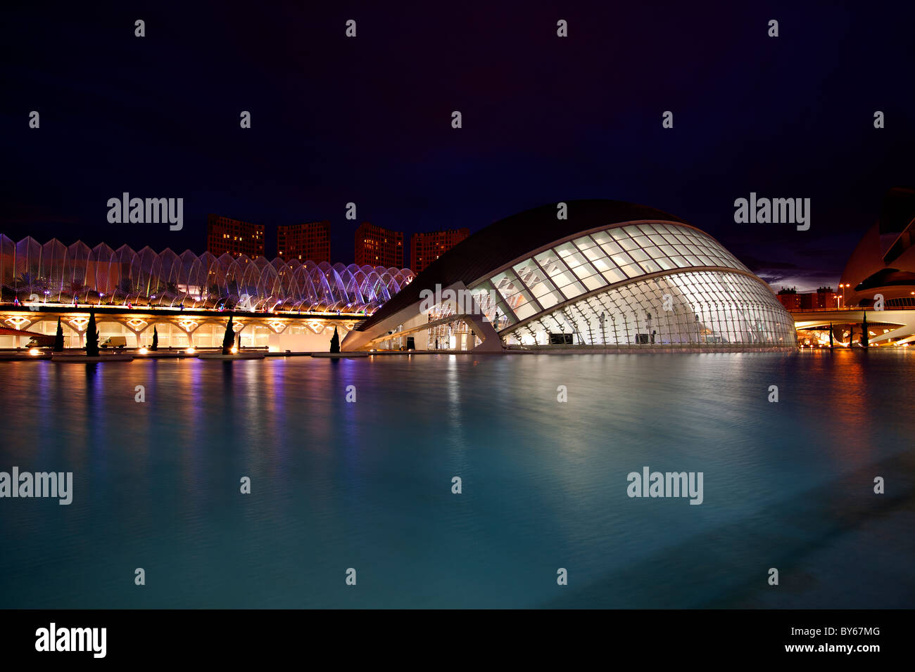 Stadt der Künste und Wissenschaften. Valencia, Spanien Stockfoto