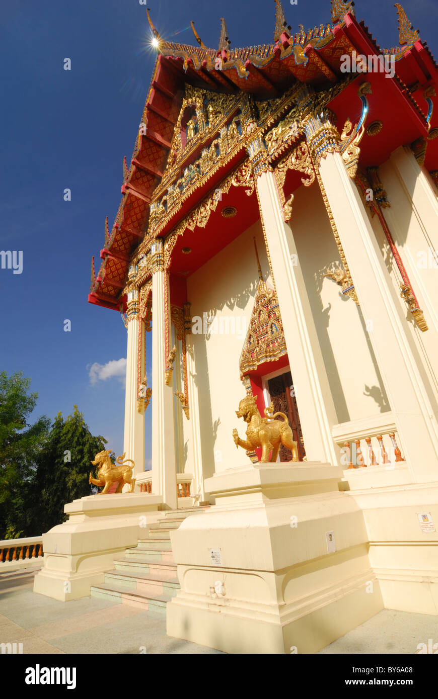 Der Wat Pho Chai-Tempel in Nong Khai in Thailand Stockfoto