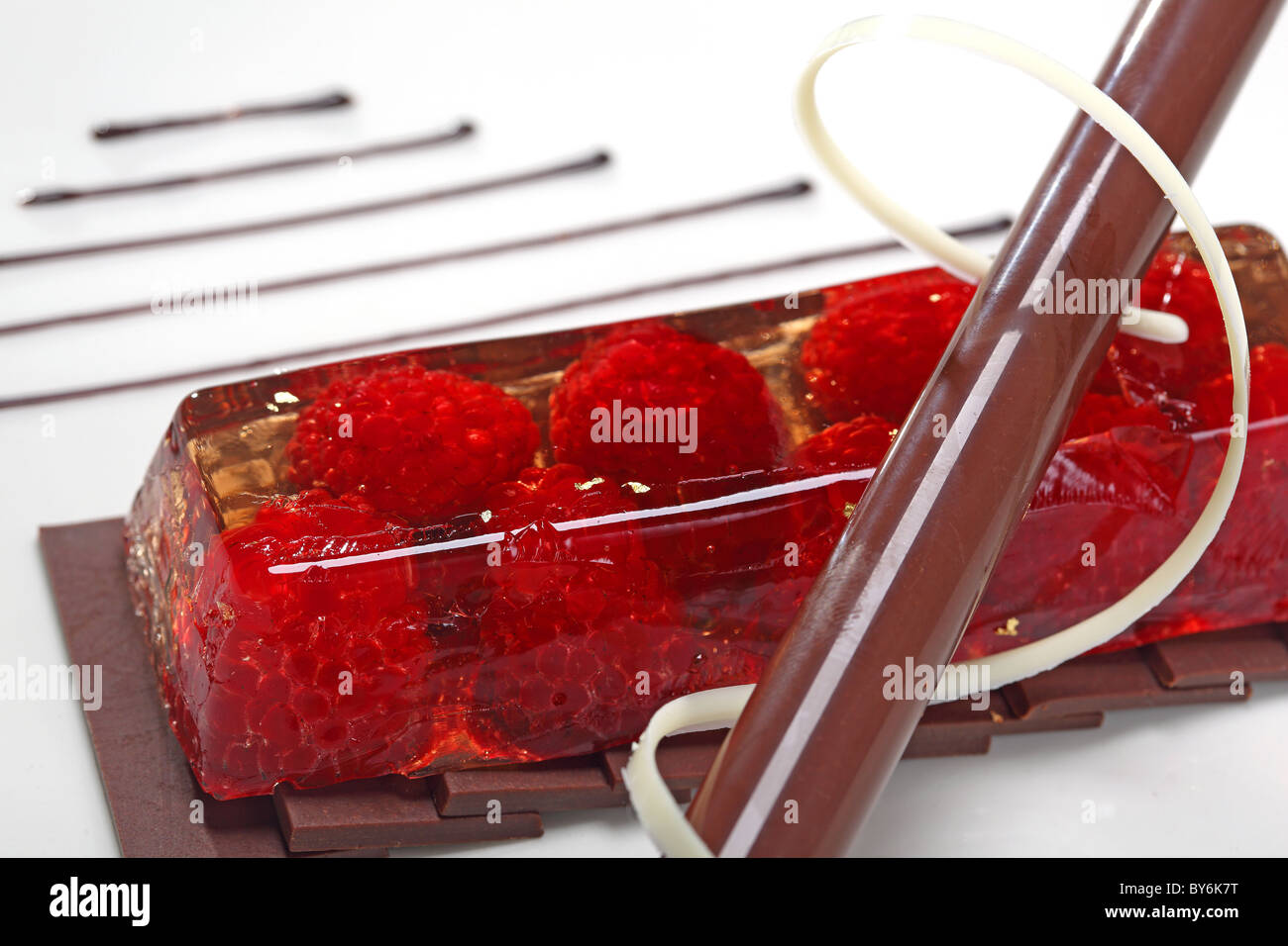 Kuchen Teekuchen zuckerhaltige Karamell Stockfoto