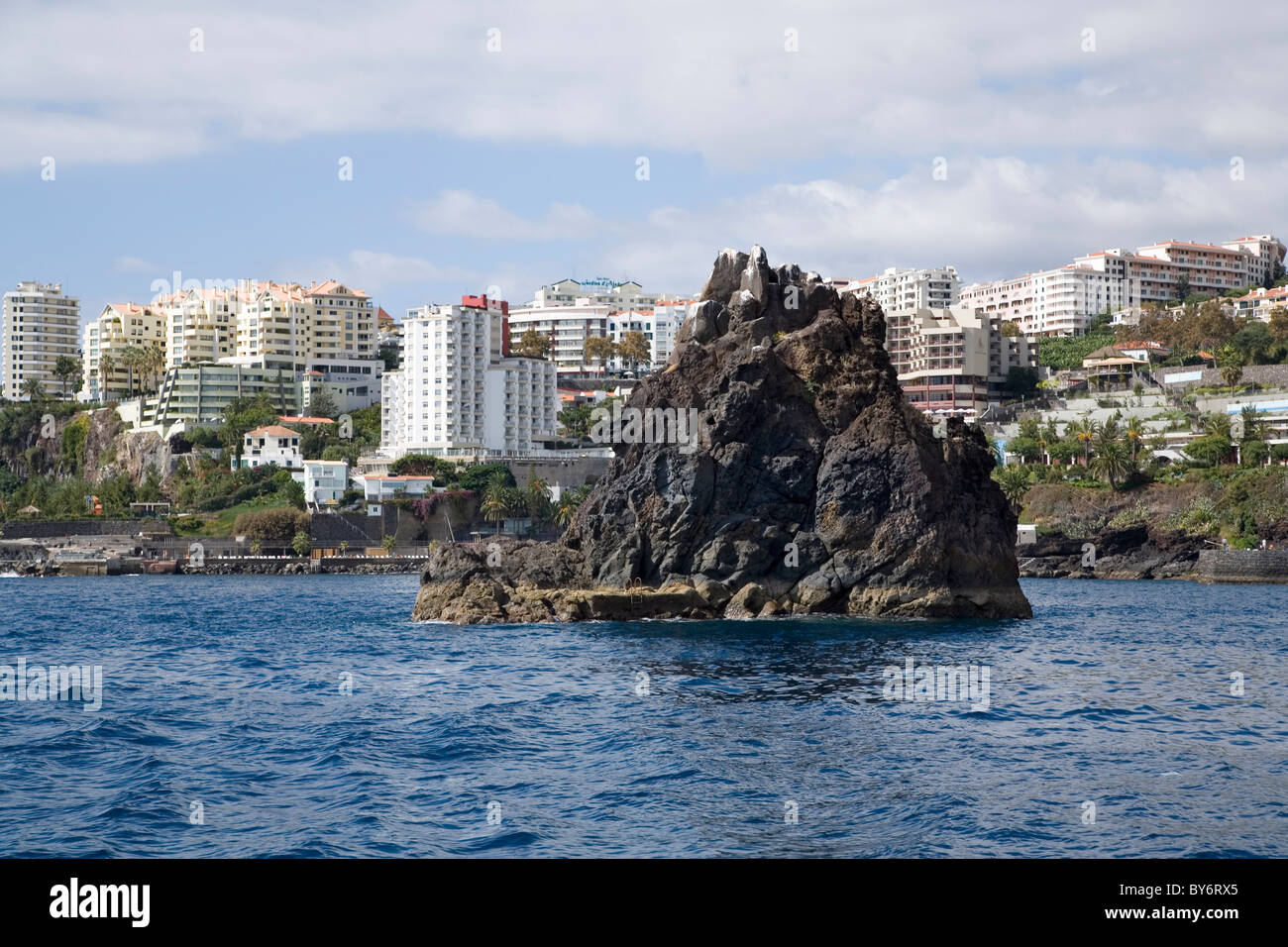 Sea Cliff Basaltformationen, Madeira Stockfoto