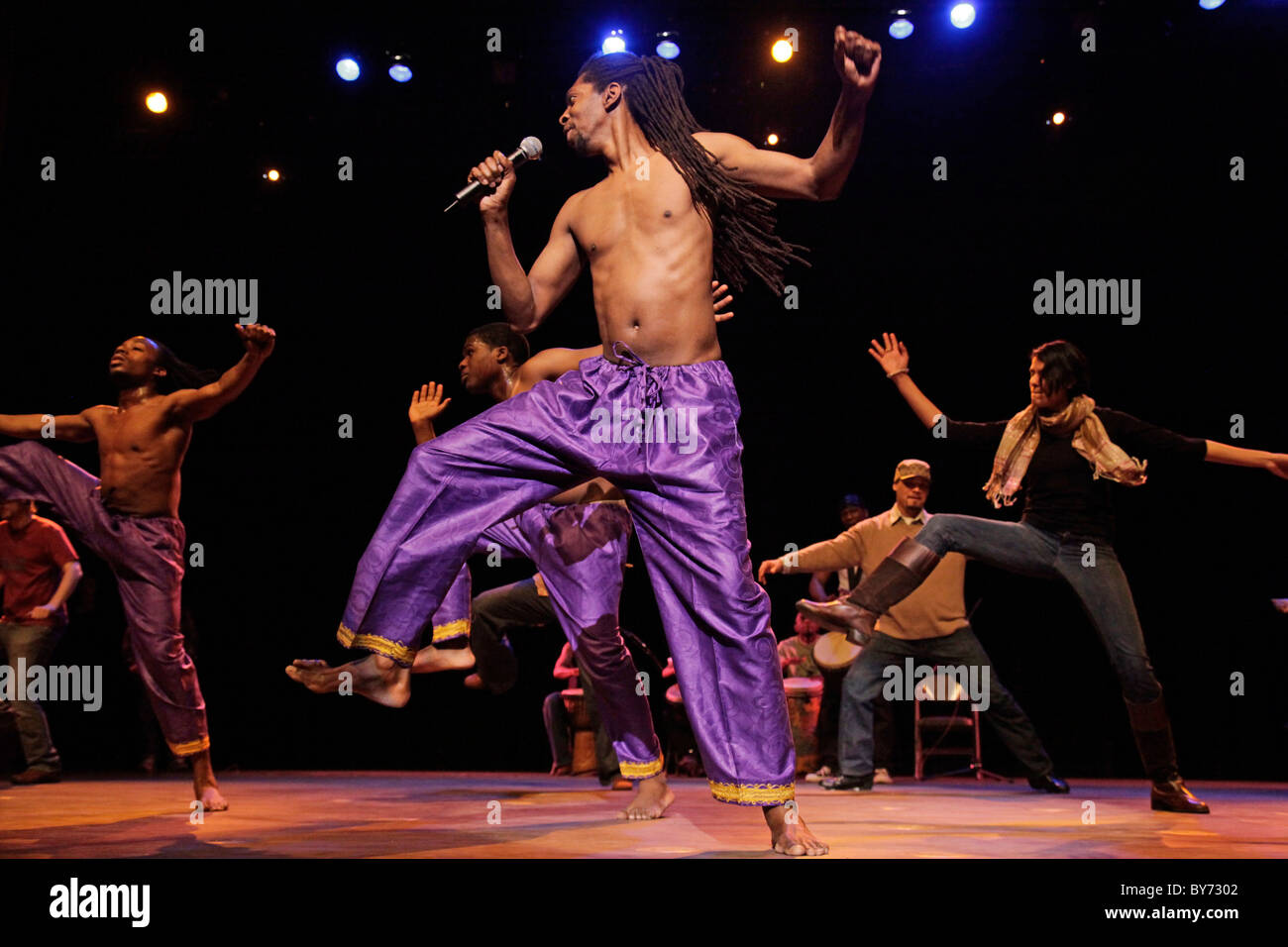 African American Volkstänzer Stockfoto