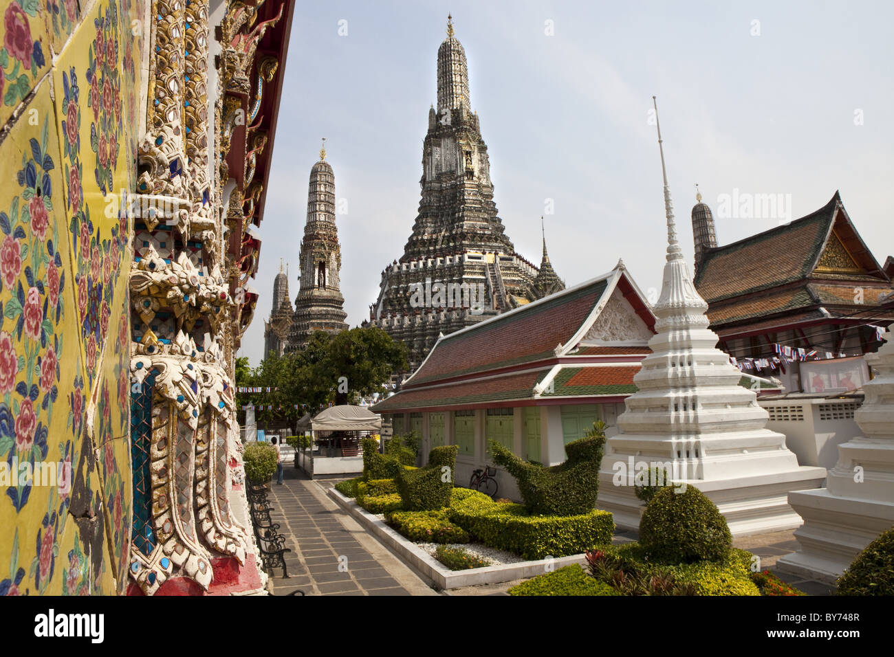 Buddhistische Tempel Wat Arun, Bangkok, Thailand, Asien Stockfoto