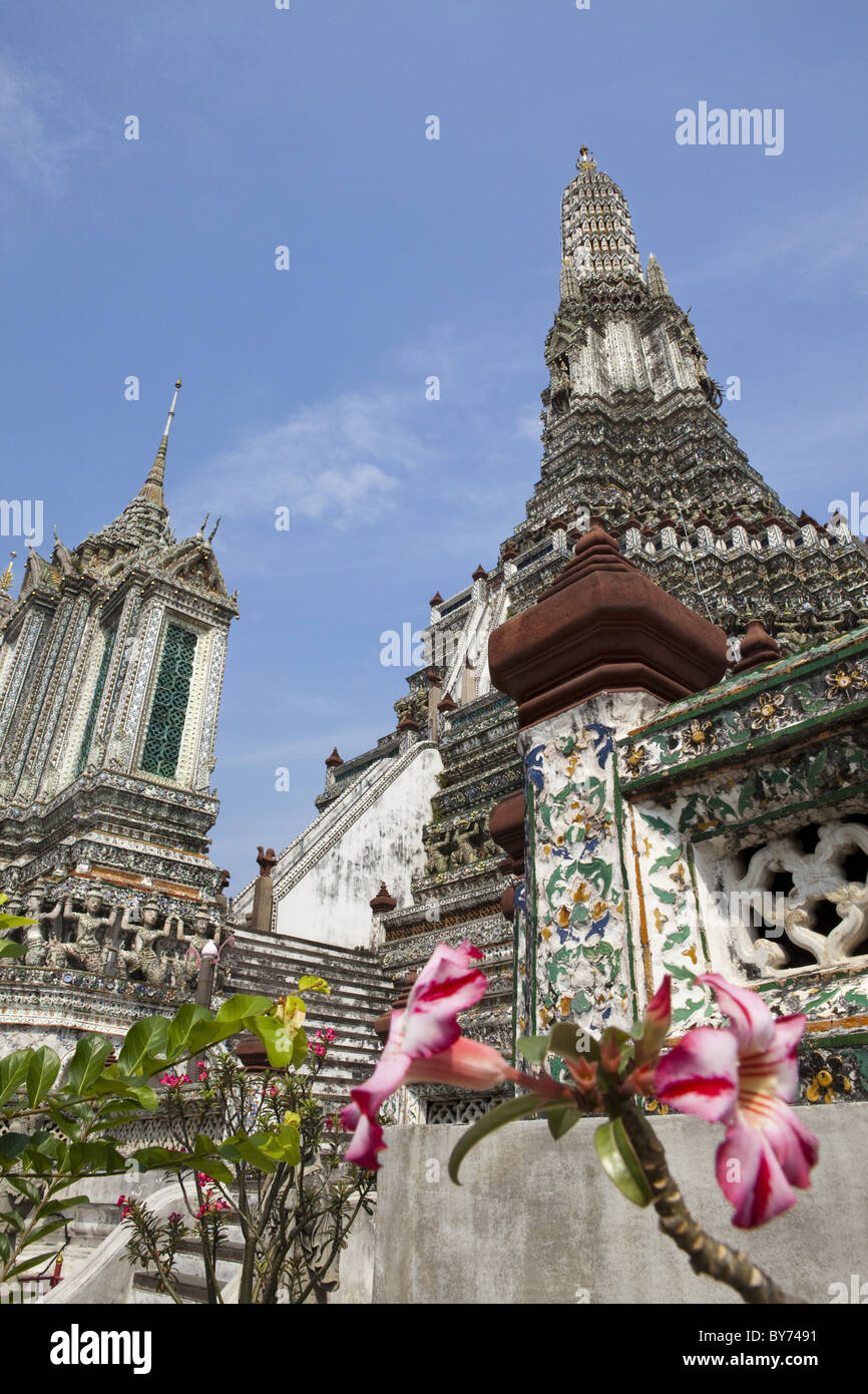 Buddhistische Tempel Wat Arun, Bangkok, Thailand, Asien Stockfoto