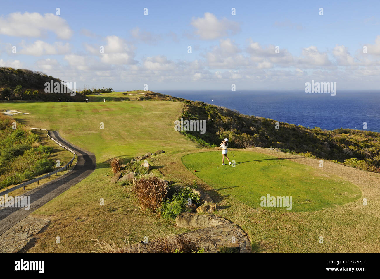 Trump International Golf Club, Raffles Resort Canouan Island, St. Vincent, Caribbean Stockfoto