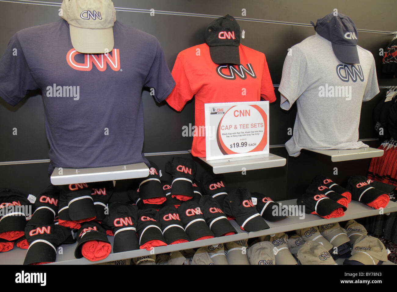 Atlanta Georgia, CNN Center, Cable News Network, Fernsehnachrichten, Medien, Weltzentrale, Inneneinrichtung, CNN Studio Tour, Geschäft, Geschäfte, Unternehmen, distric Stockfoto