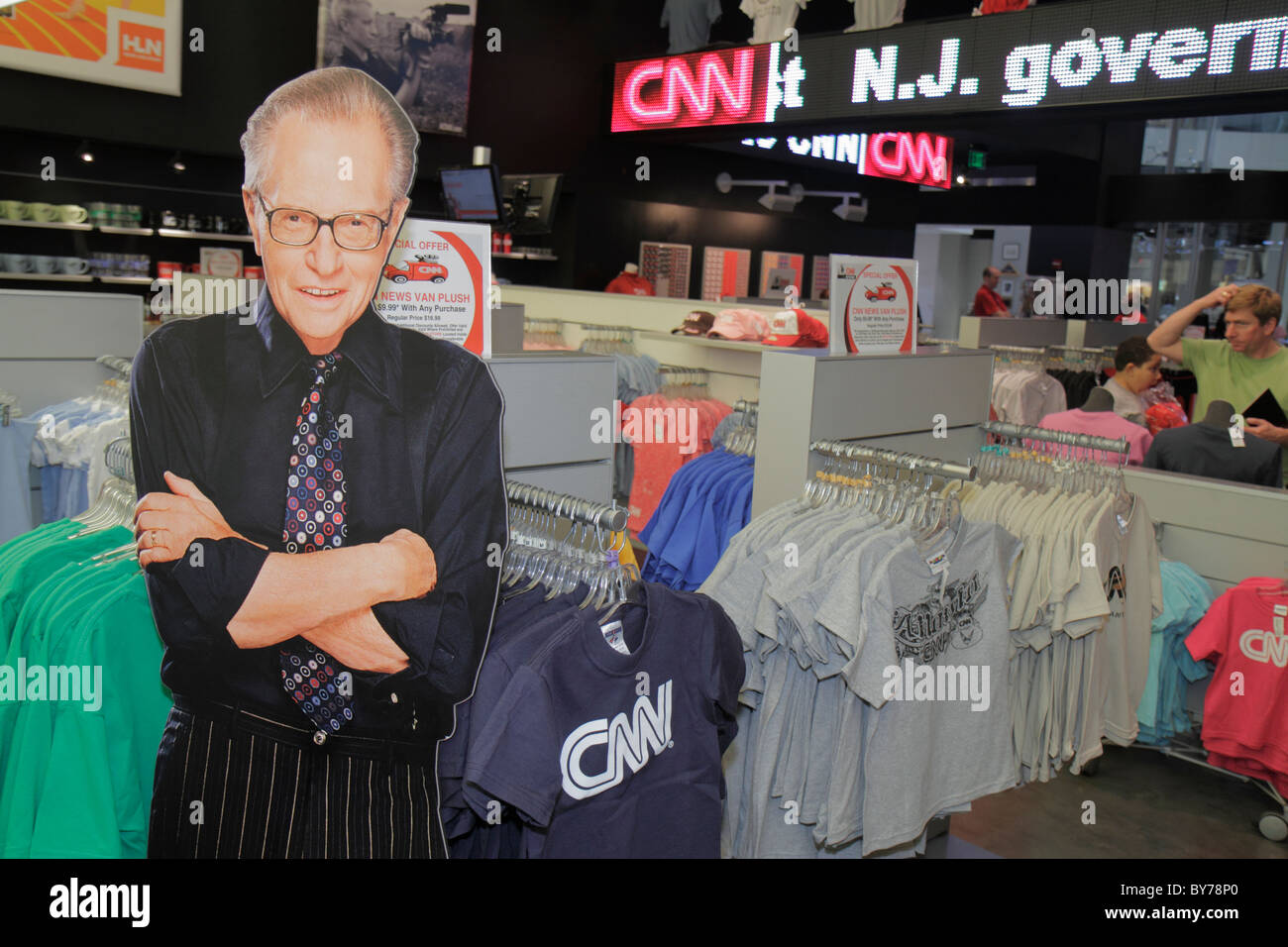 Atlanta Georgia, CNN Center, Cable News Network, Fernsehnachrichten, Medien, Weltzentrale, Inneneinrichtung, CNN Studio Tour, Geschäft, Geschäfte, Unternehmen, distric Stockfoto