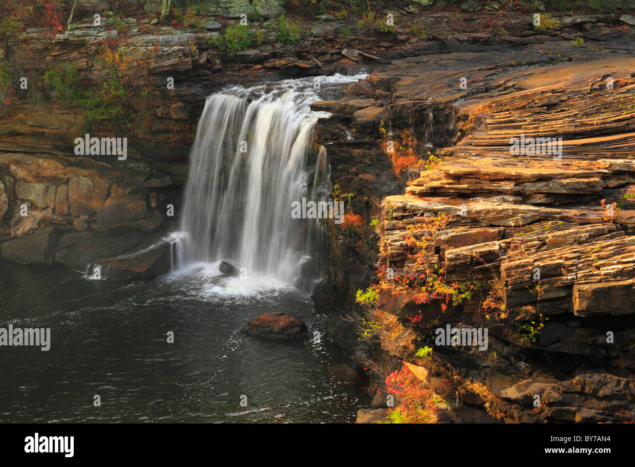Little River Falls, Little River Canyon National Preserve, Fort Payne, Alabama, USA Stockfoto