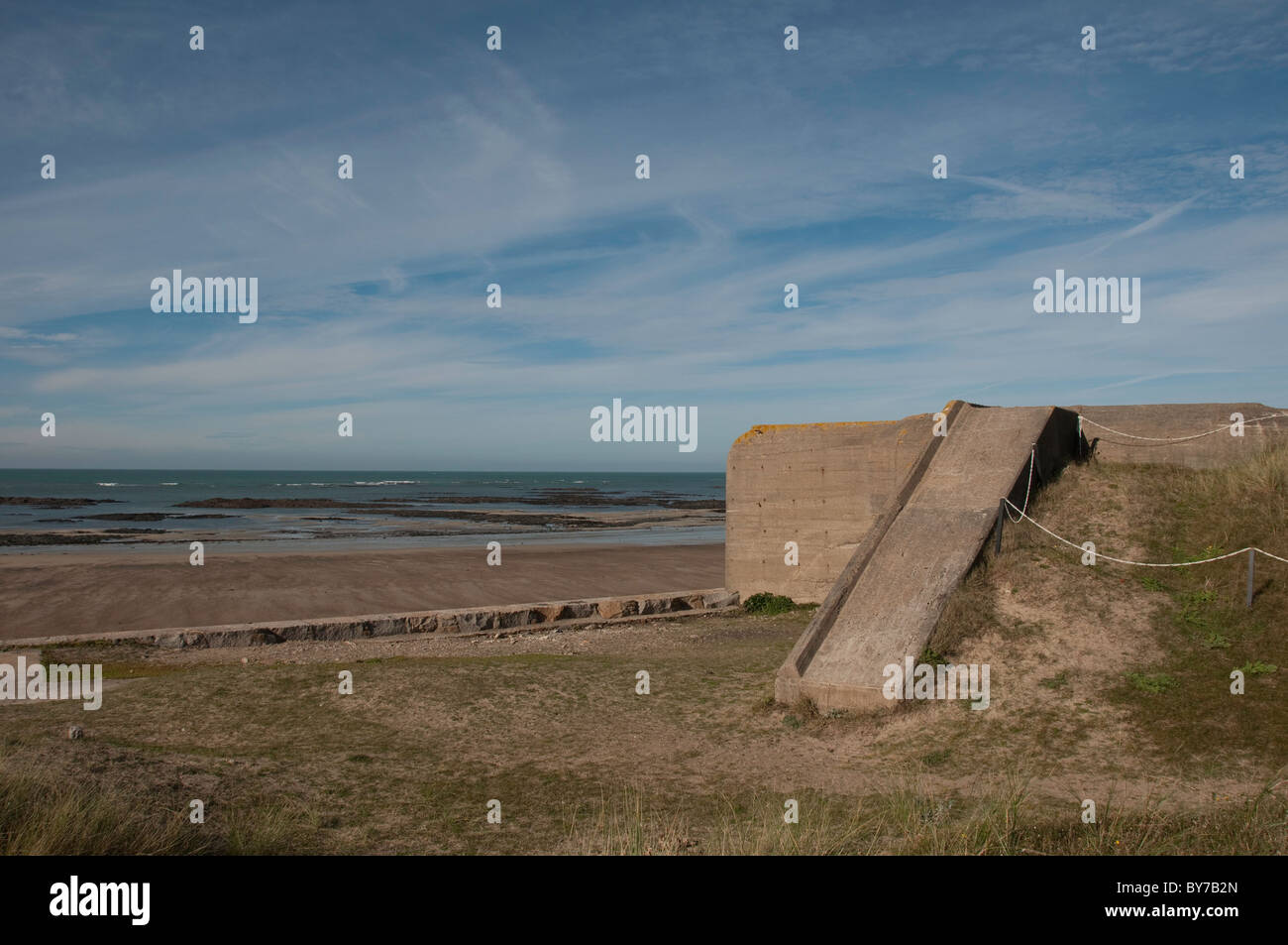 WW2 deutsche Bunker auf das Militärmuseum, St Ouens Bay Jersey Stockfoto