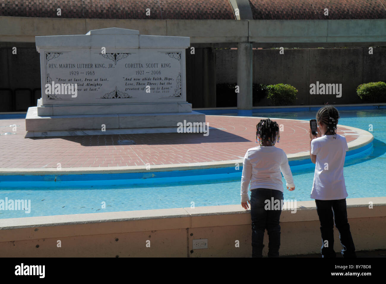 Atlanta Georgia, Martin Luther King Jr. NHS, Nationale historische Stätte, Nationalparkservice, Geschichte, Bürgerrechtsbewegung, Segregation, Dr. Königsgräber, Kern Stockfoto