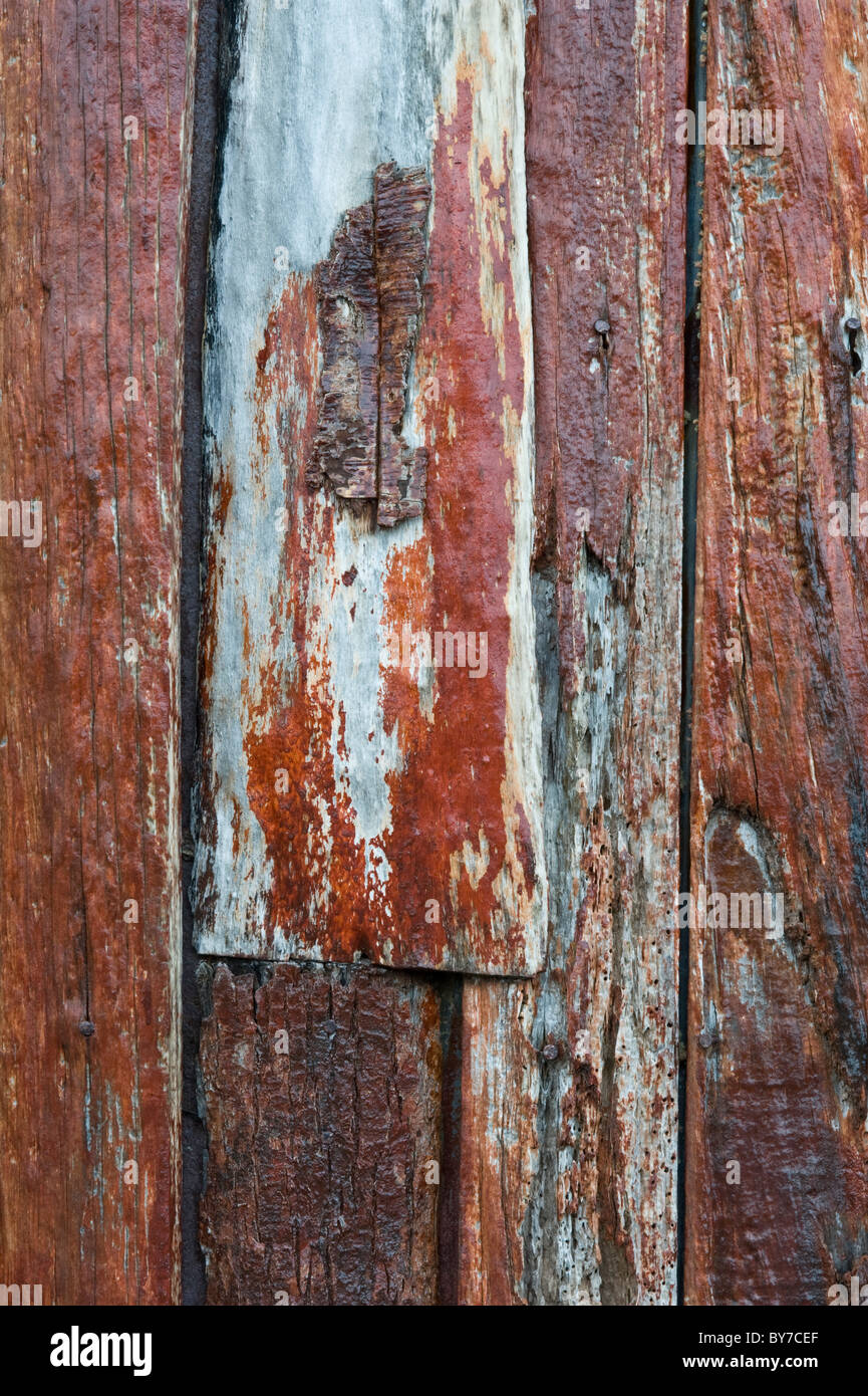 Capilla Stella-Maris, Chaple Details am Kap Horn Tierra del Fuego Archipel der südlichen Chile Pazifik Stockfoto