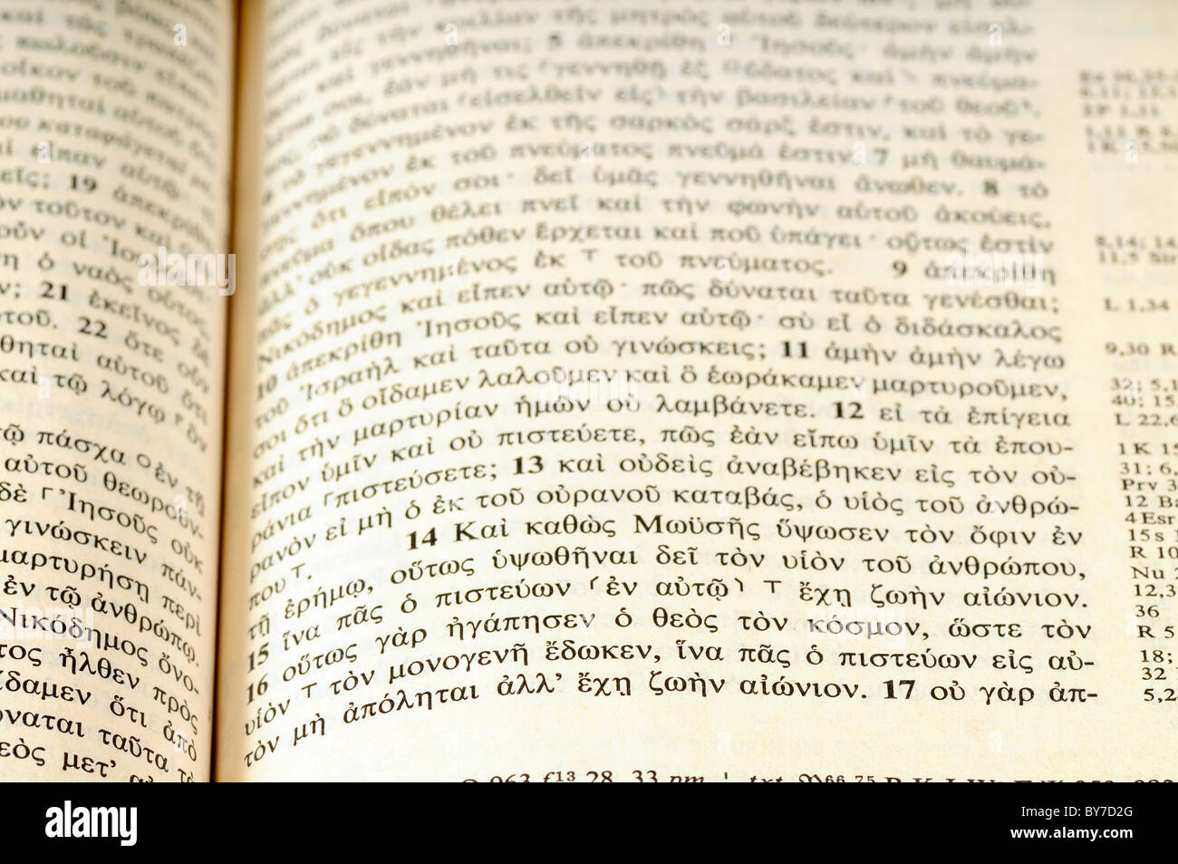 Eine Greek New Testament Eroffnet An Der Bekannten Stelle Des