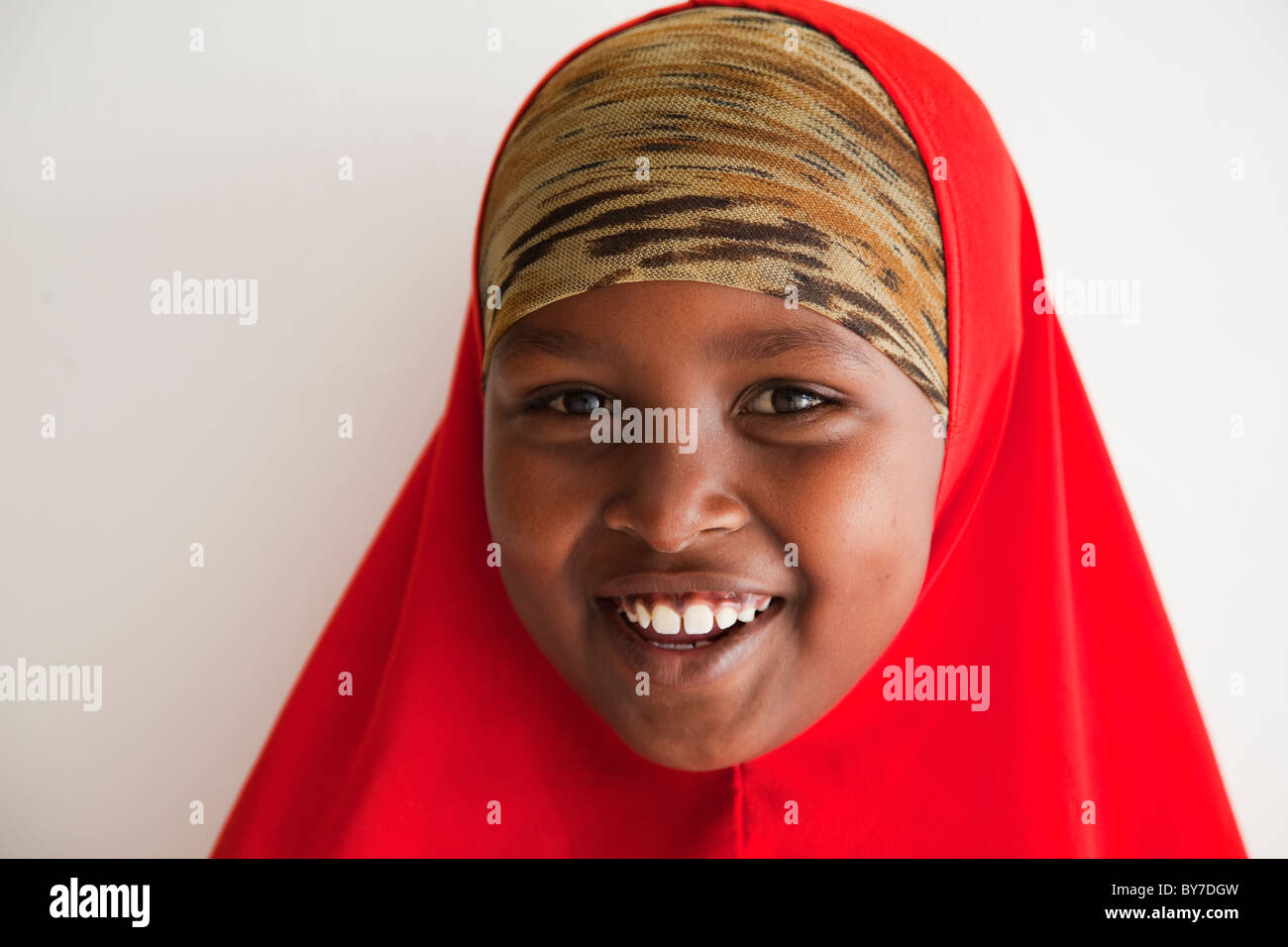 Porträt eines somalischen Mädchens in Hargeisa, Somaliland, Afrika Stockfoto