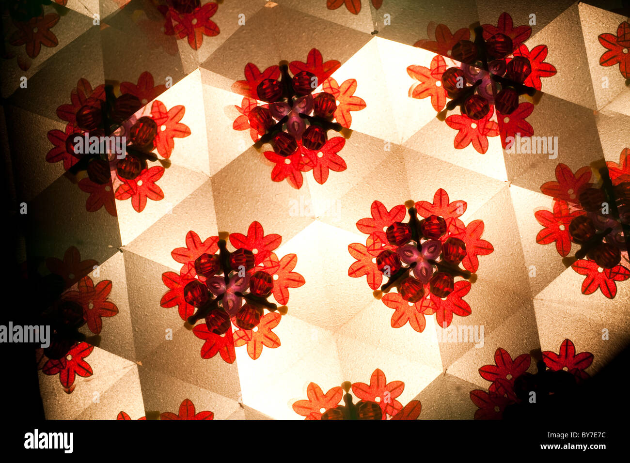 Kaleidoskop-Muster für Nutzung im Hintergrund Stockfoto