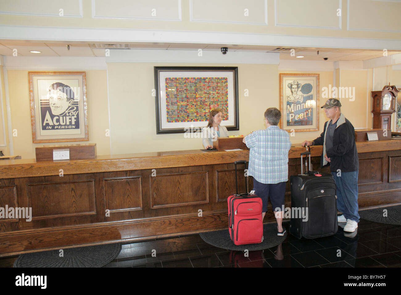 Nashville Tennessee, Millennium Maxwell House, Hotelhotels Unterkunft Inn Motel Motels, Unterkunft, Kette, Gastfreundschaft, Lobby, Rezeption Check-in Rezeption Reser Stockfoto