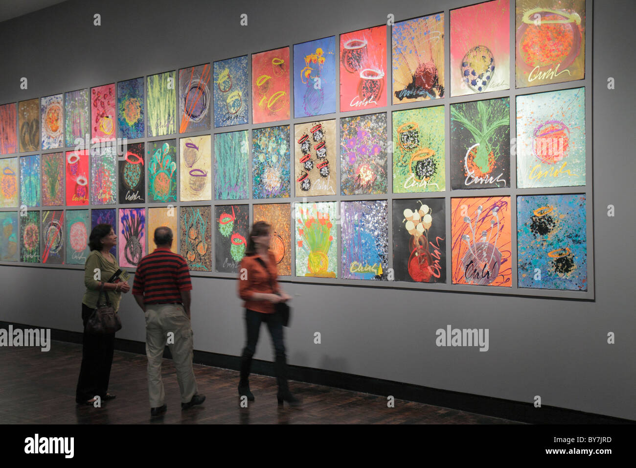 Tennessee Nashville, Friss Center for the Visual Arts, Museum, Kunstgalerie, Ausstellungsausstellung Sammlung Dale Chihuly, Zeichnung, Malerei, abstrakt, bunt, Stockfoto