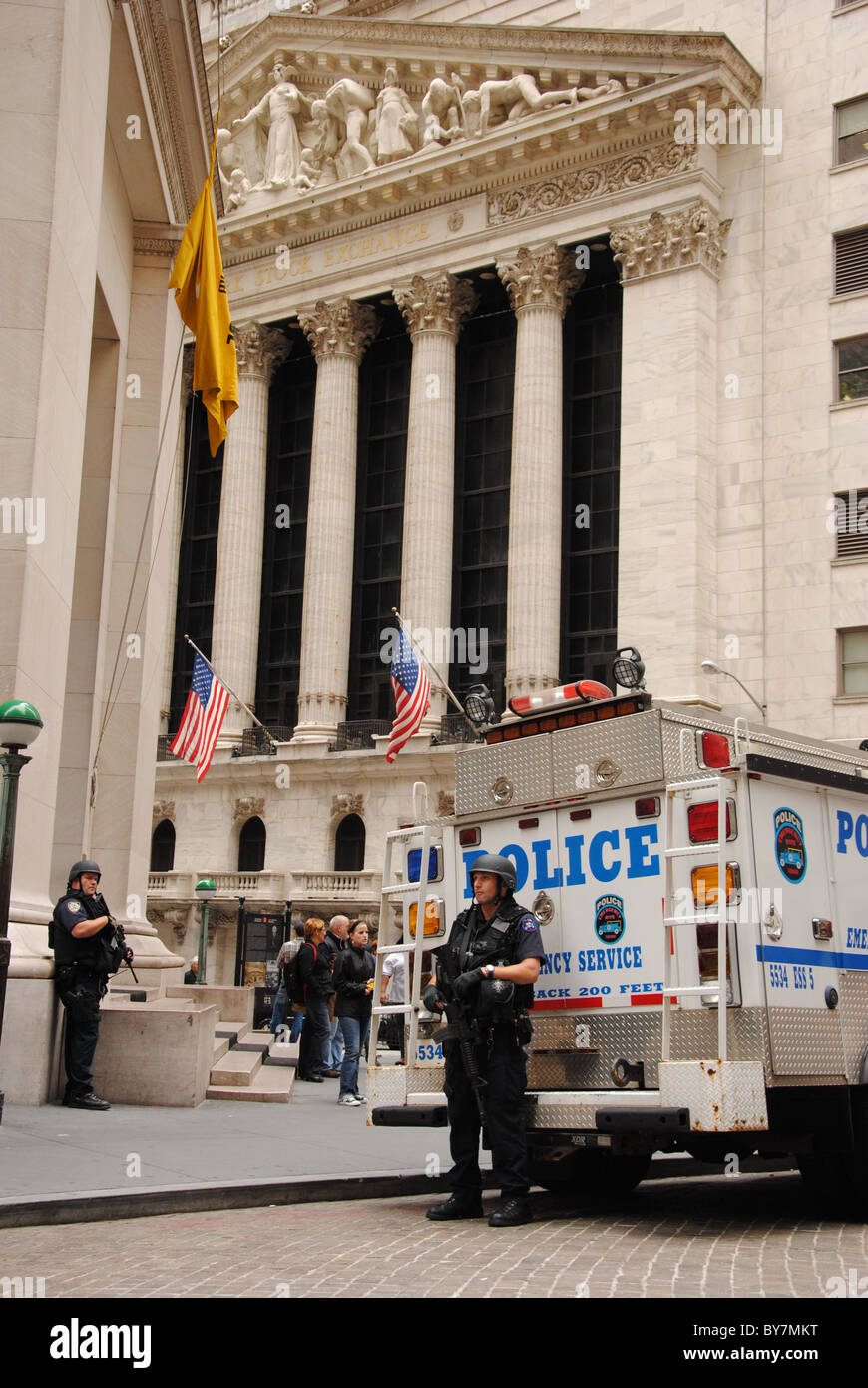 New Yorker Börse, Wall Street, New York Stockfoto