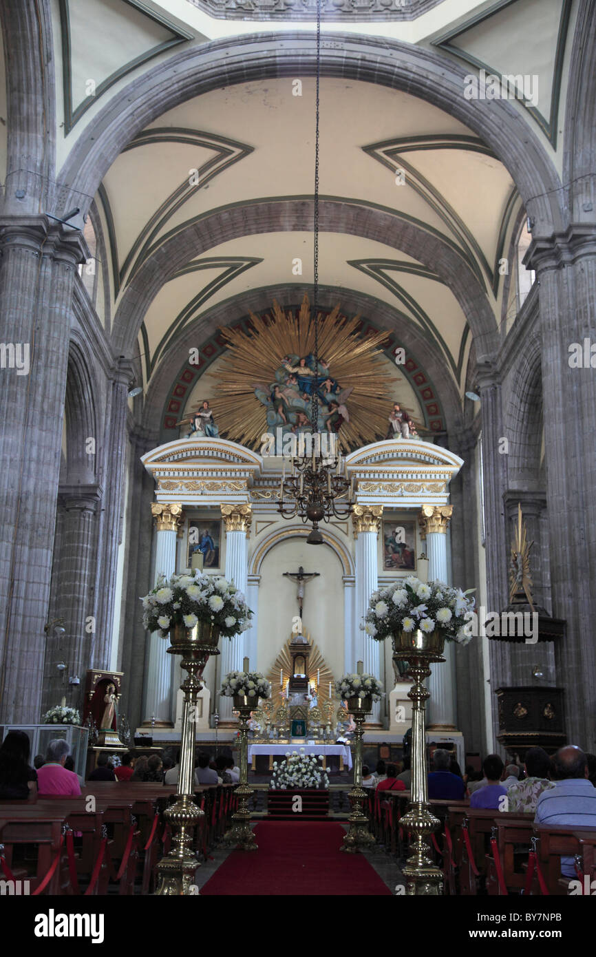 Sagrario Metropolitano, Zocalo, Plaza De La Constitución, Mexico City, Mexiko Stockfoto