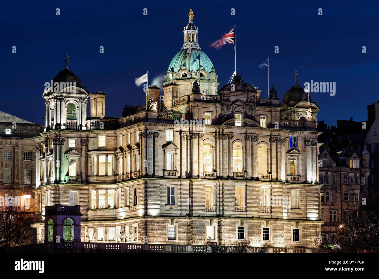 Die Bank of Scotland HQ auf den Mound, Edinburgh, Scotland, UK Stockfoto