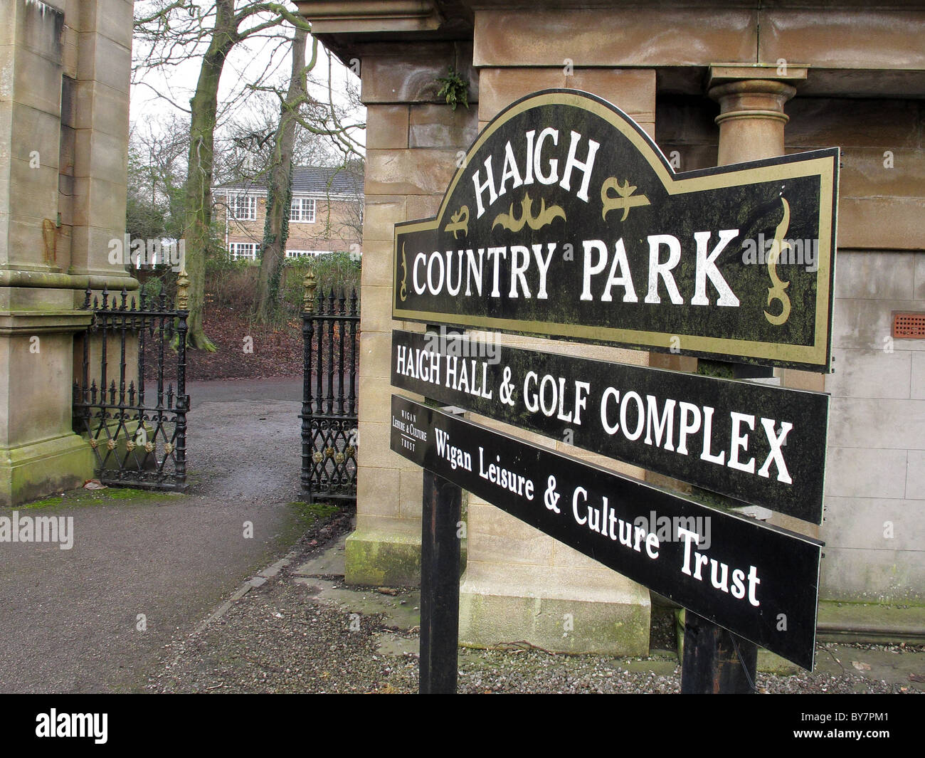 Haigh Country Park Haigh Hall Stockfoto