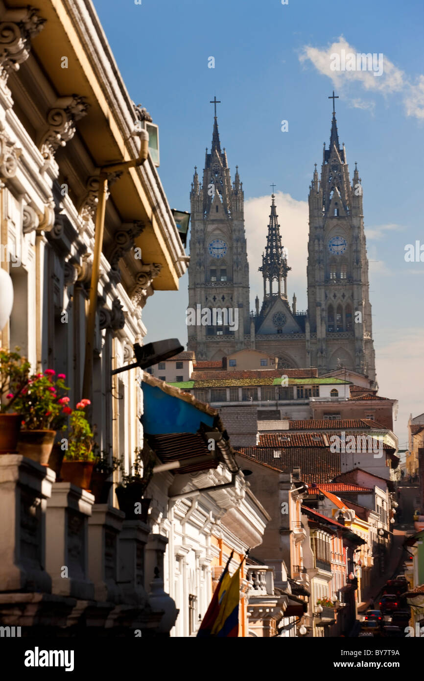 Kirche von La Basilica del Voto Nacional Quito, Ecuador Stockfoto