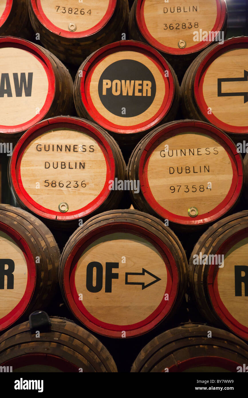 Guinness Storehouse Fässer Stockfoto