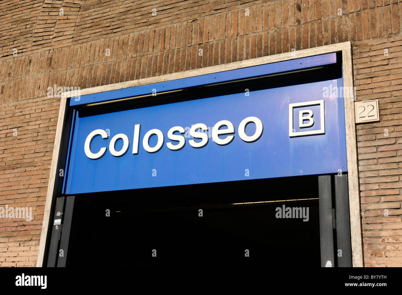 Italien, Rom, U-Bahn-Station Kolosseo Stockfoto