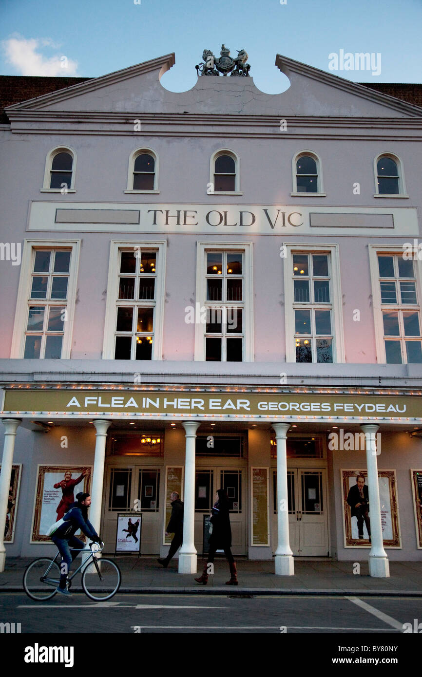 Exterieur des Old Vic Theatre auf den Schnitt in London. Stockfoto