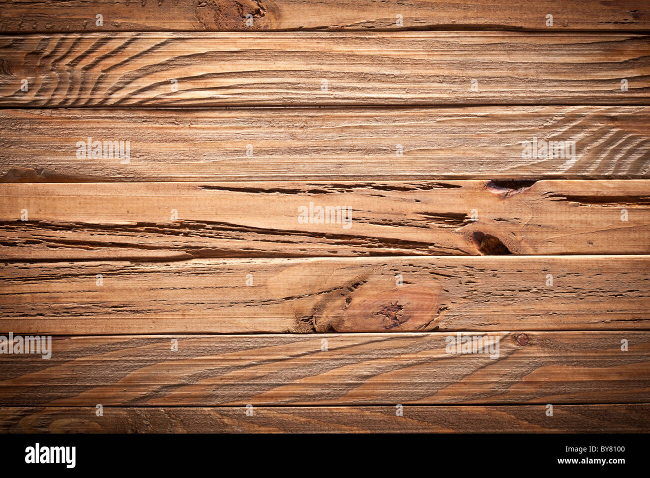 Bildstruktur von alten Holzbohlen. Stockfoto