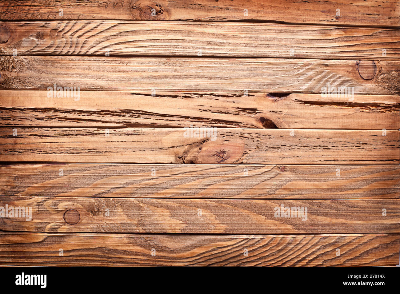 Bildstruktur von alten Holzbohlen. Stockfoto