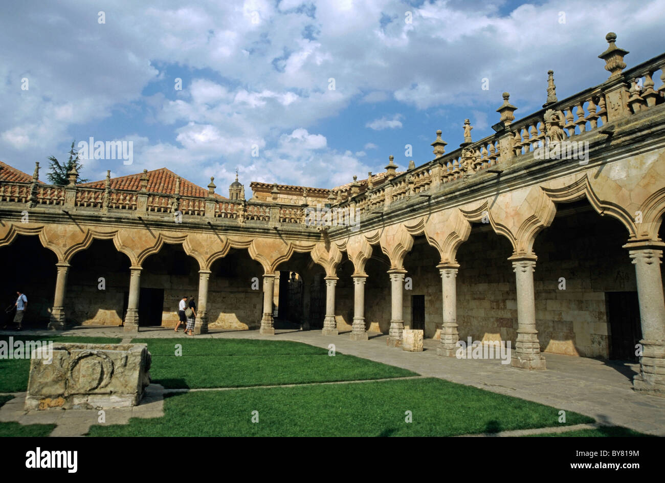 Innenhof der Universität von Salamanca, Salamanca, Spanien. Stockfoto