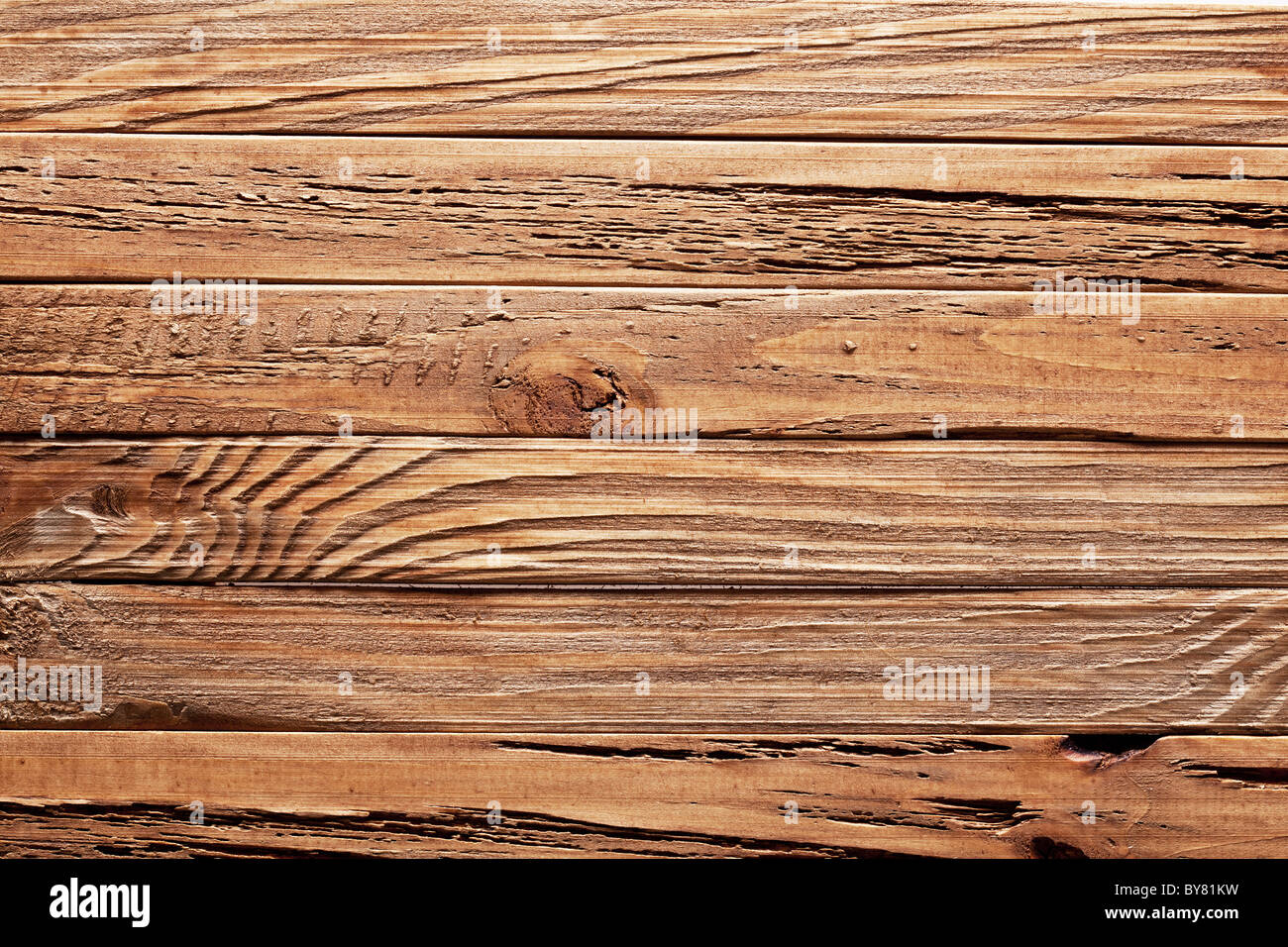 Bildstruktur von alten Holzbohlen. Stockfoto