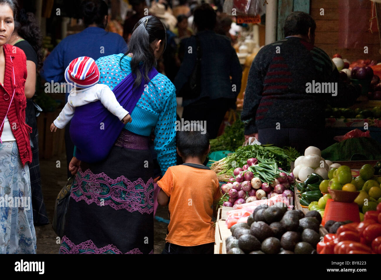 Mercado Municipal, San Cristobal de Las Casas, Chiapas, Mexiko Stockfoto