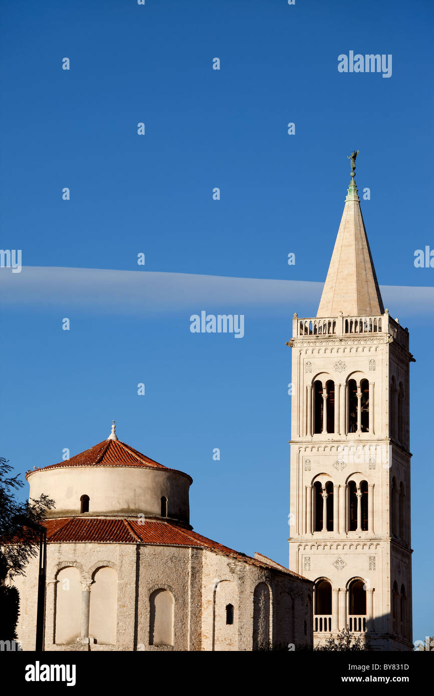 Pre-romanische St. Donatus Kirche in Zadar, Kroatien, gegründet im 9. Jahrhundert als Kirche der Heiligen Dreifaltigkeit Stockfoto