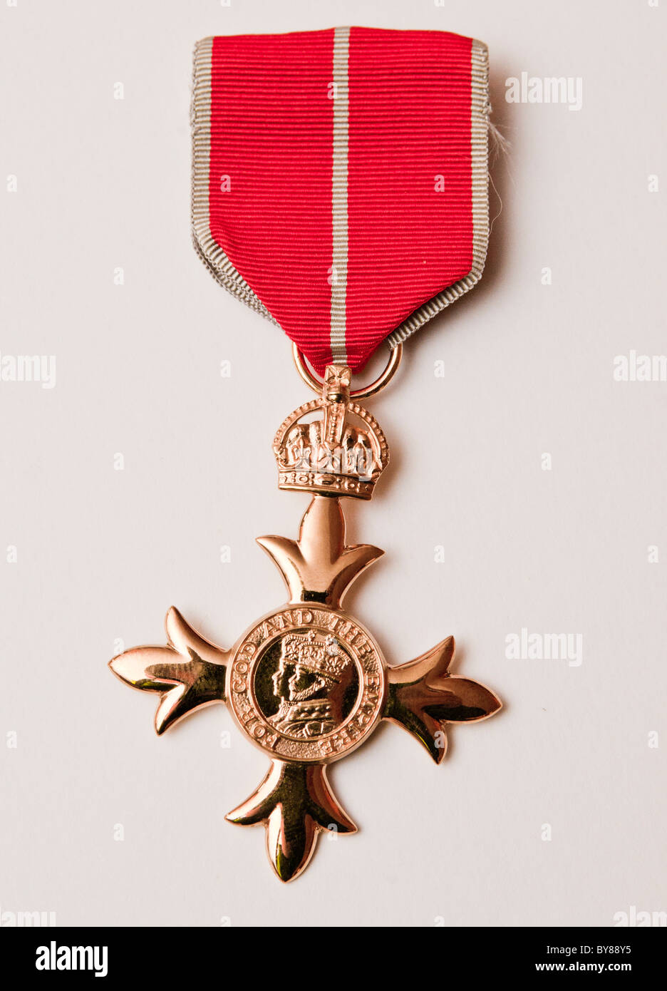 Die OBE Medaille |  The Most Excellent Order of the British Empire ist ein Auftrag des Rittertums gegründet 1917 von König George Fünftel Stockfoto