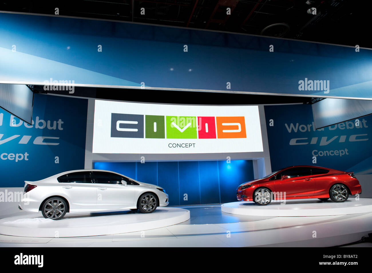 Honda Civic-Konzept auf der 2011 North American International Auto Show in Detroit Stockfoto