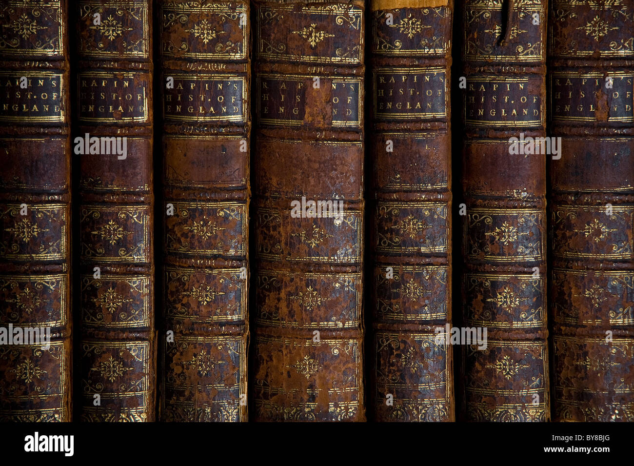 Alte Bücher-Detail Stockfoto