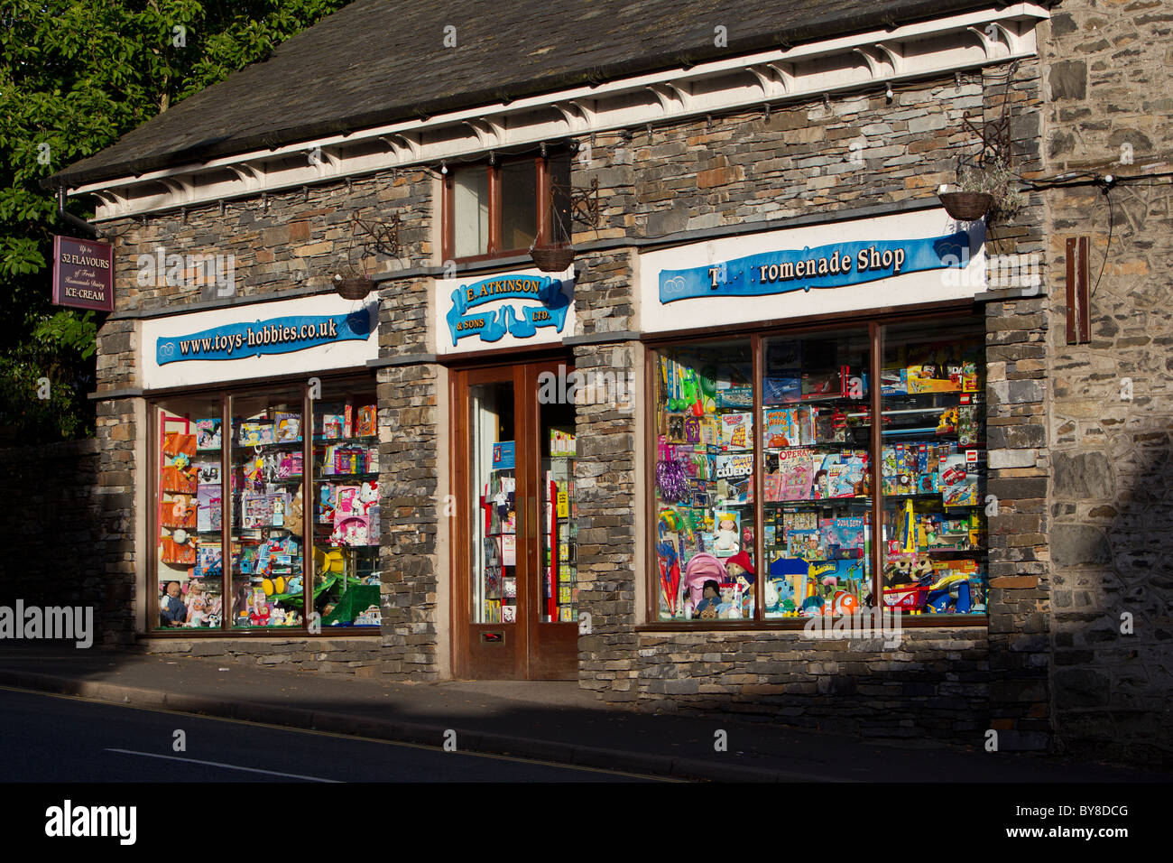 Bowness auf Windermere Spielzeug und Hobby-shop Stockfoto